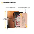 thumbnail image 6 of Yuyamidu Christmas Womens Wallet PU Leather Zip Around Cell Phone Card Holder Clutch Santa Claus Travel Purse with Wristlet, 6 of 7