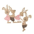 thumbnail image 1 of Rústico Pascua Primavera Decoración Puerta Marco Decoración Suministros para fiestas Interior Exterior Artesanía Centro de mesa Festival Vacaciones 28cmx30cm Sunnimix Letrero de mesa, 1 of 8