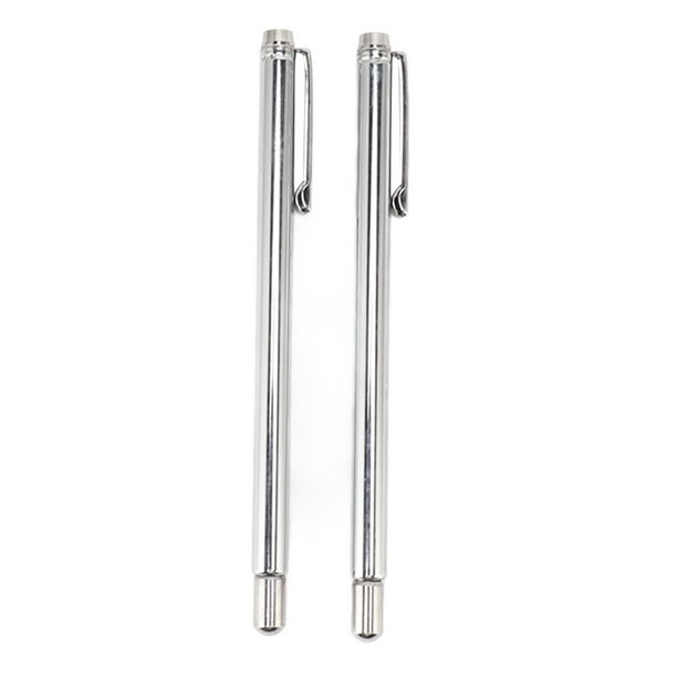 Stainless Steel Test Rod, Multifunctional Telescopic Stick Rod Glossy  Finish 2PCS For Picking Metal Parts 