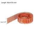 thumbnail image 2 of Unique Bargains Miniature Garden Fence, 35 Inch Long Picket Fence Mini Ornament, Orange, 2 of 5