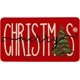 thumbnail image 1 of Felpudo navideño rojo de Mat Outdoor Decor, felpudo de bienvenida navideño para exteriores, felpudo para interiores, felpudo navideño para exteriores para puerta de entrada, 16 "x 24", 1 of 8