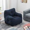 thumbnail image 4 of FFH Beanbags Bean Bag Chair, Comfy Leisure Sofa Chair for Living Room, Blue Teddy, 4 of 9