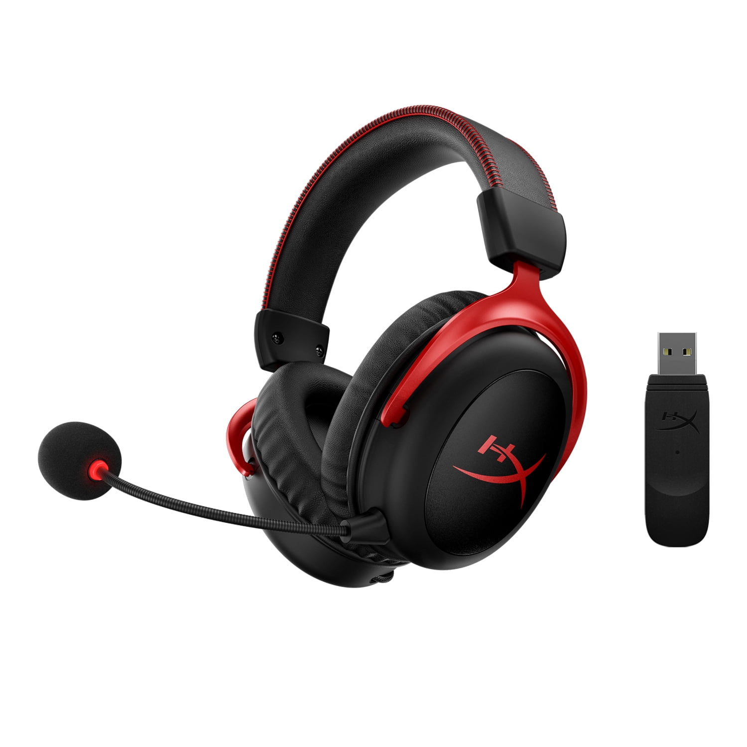 haar Toevoeging van nu af aan HyperX Cloud II Wireless - Gaming Headset for PC, PS4/PS5, Nintendo Switch,  Long Lasting Battery Up to 30 Hours, 7.1 Surround Sound, Memory Foam,  Detachable Noise Cancelling Microphone, Mic Monitoring - Walmart.com