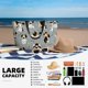 thumbnail image 5 of Fotbe Funny Beagle Active Dog Bolsa de Viaje para Playa - Resistente al Agua, Bolsa Tote de Gran Capacidad y Ligera con 7 Bolsillos para Mujeres y Hombres, 5 of 7