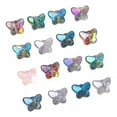 thumbnail image 6 of U8MO 20pcs 7.5x10mm Glossy Colorful Butterfly Crystal Glass Loose Crafts Beads Lot-Yellow, 6 of 6