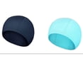 thumbnail image 1 of Gorro de baño para adultos, gorro de baño unisex, cómodo, de tela antideslizante, elástico, para cabello largo, para mujeres y hombres, gorro de baño ligero, 1 of 1