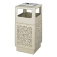 thumbnail image 1 of Scranton & Co Plastic Aggregate Panel 38 Gallon Trash Can in Beige, 1 of 2