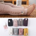thumbnail image 2 of Children Spring And Autumn Leggings Cute Korean Version Leggings Elastic Solid Color Rabbit Nine-Point Pants For 3-12 Years Old DY S, 2 of 6