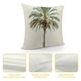 thumbnail image 4 of Green Brown Palm Tree Lumbar Pillow Covers Tropical Coconut Trees Coastal Plants Decorative Pillow Cases  Summer Retro Throw Pillows Home Decor for Sofa Couch Cushion Outdoor, 4 of 5
