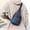 Blue-BU-Clear as the lakes of Michigan, may your heart be calm, your luck run deep., variant on Sling Bag,Black Shoulder Backpack for Personal Item,Outdoor Travel Unisex Earphone Hole Daypack