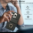 thumbnail image 6 of Allytech 2 in 1 Wallet Case for Apple iPhone 13 Pro Max, Detachable Cards Holder with Ring Holder Stand Shokproof Compatible with Magsafe Wireless Charging Support Protective Case for Women Men -Black, 6 of 7