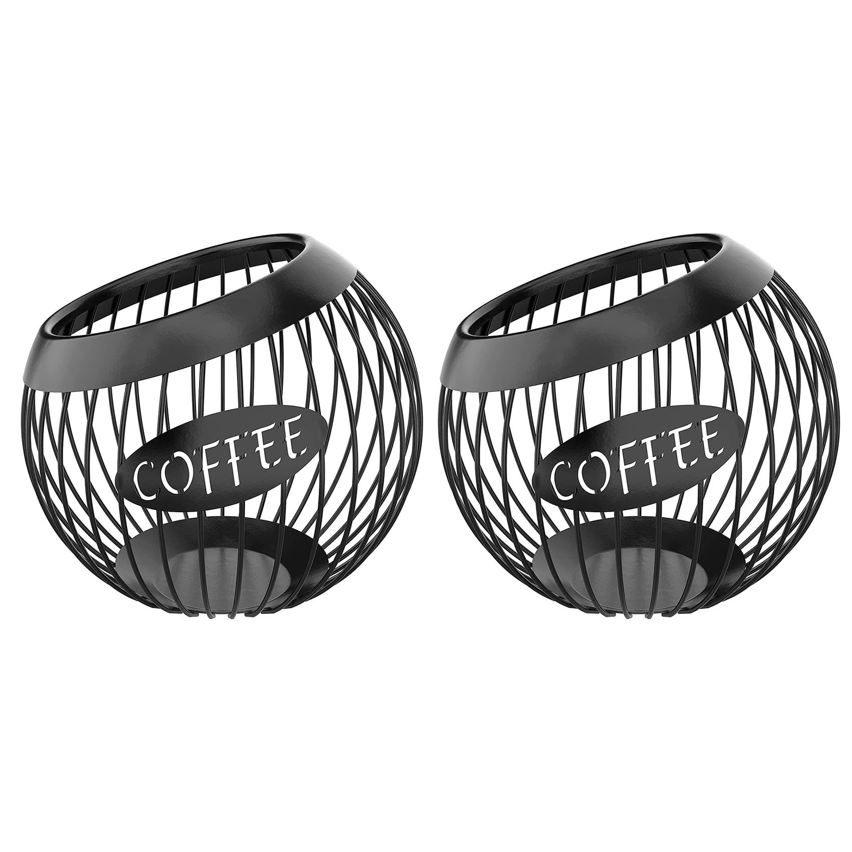 2X Coffee Pod Holder, Large Capacity K Cup and Espresso Coffee Pod