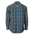 thumbnail image 2 of Gioberti Men's Western Plaid Long Sleeve Shirt with Pearl Snap-on, 2 of 4