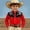 F198-Red, variant on FYDUU Boy's Western Cowboy Shirt Printed Long Sleeve Shirts Vintage Regular Fit Casual Button Down Dress Shirts For Kids Festival Blouses 4-5 Years