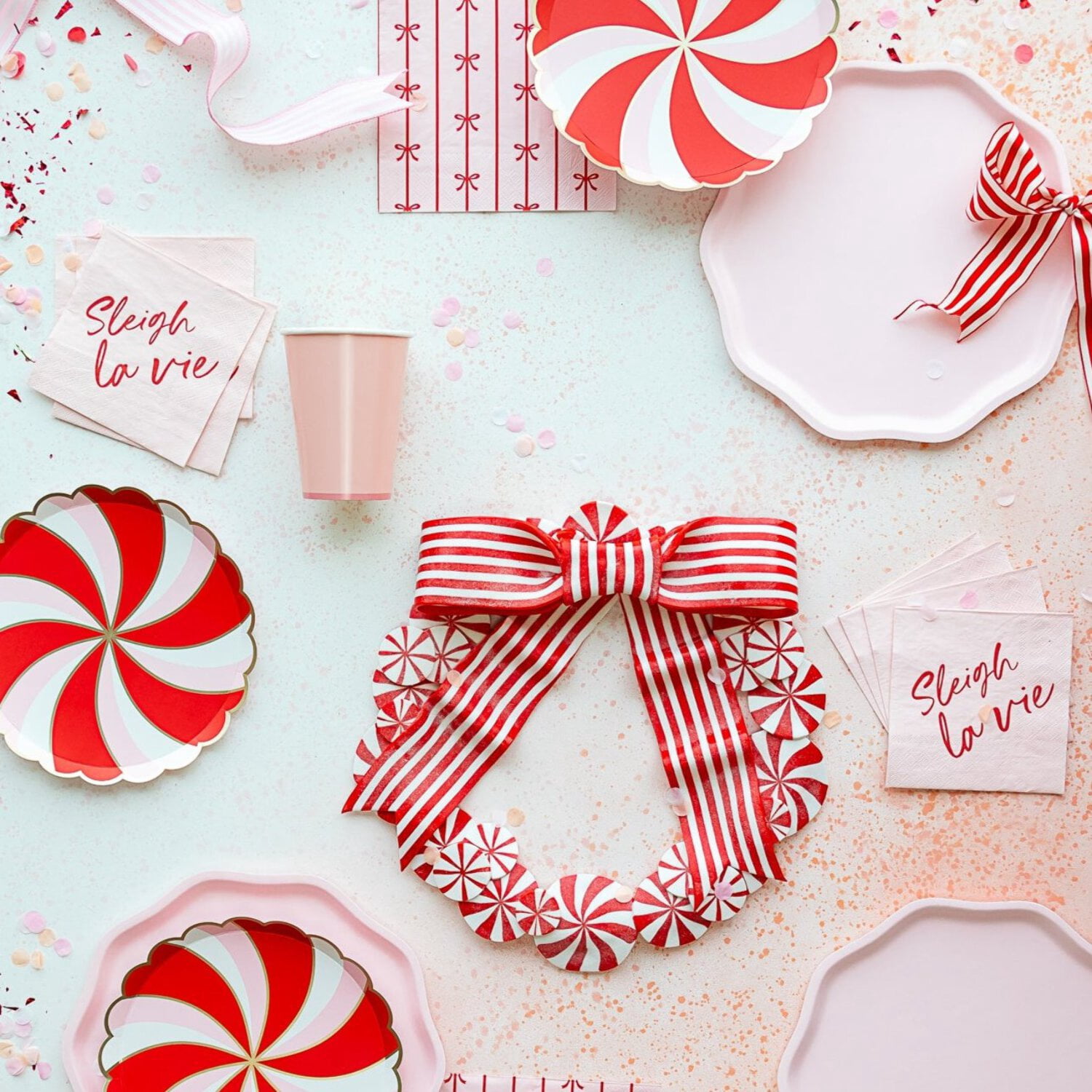 Bonjour Fête Bow Cocktail Paper Napkins - Thumbnail 3