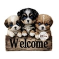thumbnail image 2 of Cartel de bienvenida con cuerda para el jardín, cartel de bienvenida 2D para el jardín, colgante Perro, 2 of 8