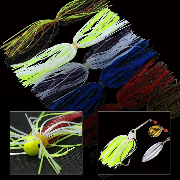Bass Fishing Lure Kit Weedless Jigs Football Jigs, 18pcs Swim Jig Bass Weedless  Spinner Lure with Trailers Flipping Jigs Silicone Skirts Kit Craw Baits for  Bass Fishing Lure 