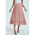 thumbnail image 6 of Yesfashion Wholesale Maternity Dress Women's High Waist Floral Print Pleated Maxi Skirt Casual Flowy Swing A Line Long Skirts, 6 of 9