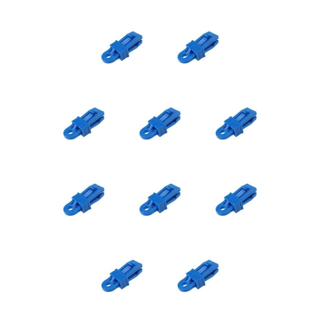 Abrazaderas de cuerda de viento Greeniant 10 piezas accesorio impermeable para acampar senderismo carpas Azul
