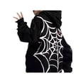 thumbnail image 6 of KOMOO Couple Halloween Spider Hoodie Oversized Big Pocket Loose Hoodies Punk Gothic Harajuku Sweatshirt for Women Men, 6 of 7