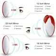 thumbnail image 4 of Yescom 18" Convex Safety Traffic Mirror Outdoor/ Indoor Driveway & Security Wide Angle Mirror, Dome Blind Spot Mirror for Wall, Office, Parking Garage & Room, 4 of 8