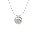 thumbnail image 2 of Delight Jewelry Silvertone Love - Round Seal Hockey Ring Charm Necklace, 18", 2 of 4