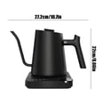 thumbnail image 3 of Danhjin Electric Kettle Gooseneck Kettle Stainless Steel Smart Thermal Display Temperature Hand Brewer Coffee Pot Plug In Kettle Kitchen Appliances, 3 of 6