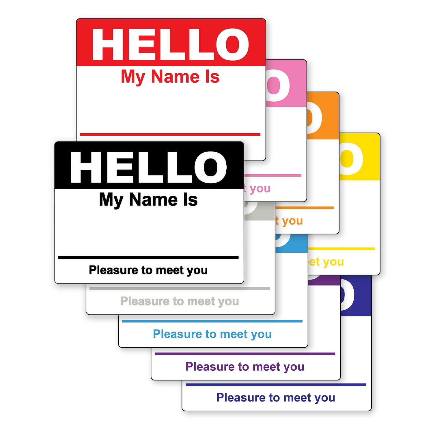 2 Rolls 400 Stickers Plain Name Tag Labels colorful for School Office Camp Party 