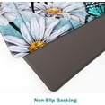 thumbnail image 5 of Kitchen Mats for Floor Butterfly Floral Kitchen Rug Anti Fatigue Mats for Kitchen Floor, Farmhouse Daisy Kitchen Rugs Non Slip Washable Comfort Standing Mat for Home, Office, Teal, 18'''' x 30'''', 5 of 6