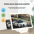 thumbnail image 2 of Universal 3D HD Mobile Phone Screen Magnifier, Foldable Projector Stand for Enhanced Visual Experience, Enlarger for Movies, Videos, & Games, Portable Desktop Holder, Black/White, 2 of 8