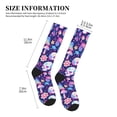 thumbnail image 2 of Lsque mushroom rainbow Skull cartoon Pattern Sport Compression Socks for Men & Women 15-20 mmHg Knee High Nurse Pregnant Running Medical and Travel Athletic, 2 of 6