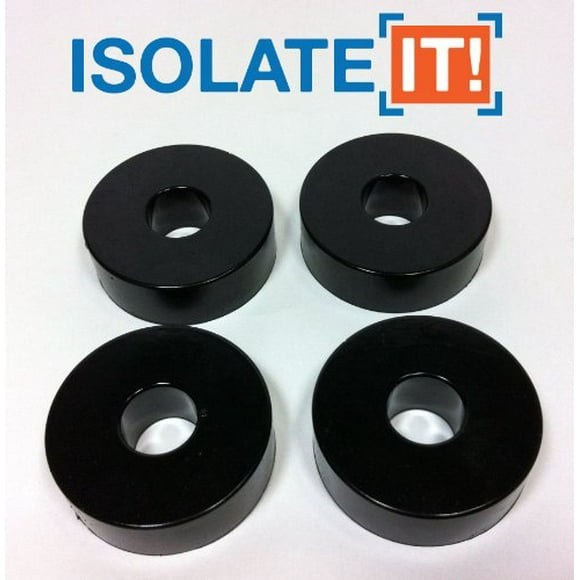 Isolate It: Laveuse Isolante à Vibration Sorbothane 30 Dur (0.5 Pouces ID - 1.5 Pouces OD - 0.5 Pouces Épais) - Lot de 4