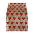 thumbnail image 2 of Costeam 13x72In Valentine’s Day Table Runner Super Soft Fabric with Romantic Heart Art Texture for Catering Wedding Kitchen Home Decor, 2 of 6