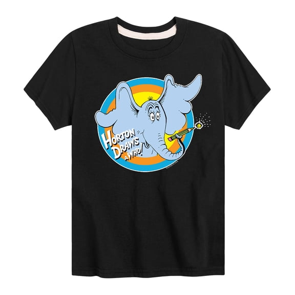 Dr. Seuss - Horton Draws A Who - Toddler And Youth Short Sleeve Graphic T-Shirt