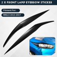 thumbnail image 4 of Front Headlight Cover Head Light Lamp Eyelid Eyebrow Trim ABS for Ford Fiesta MK6.5 2013-2017 Bright, 4 of 5