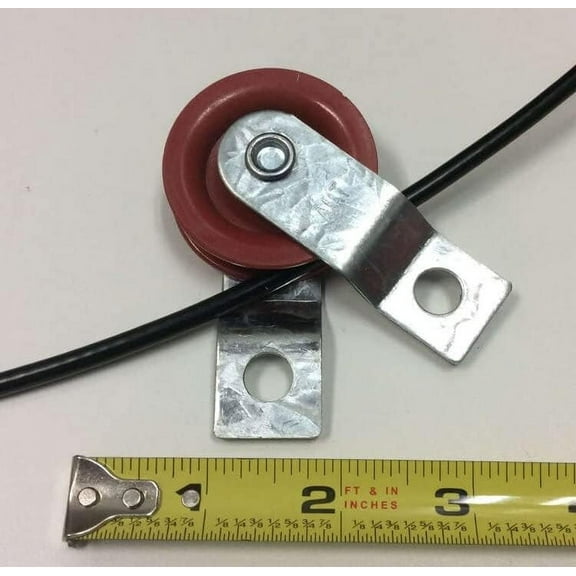 Dog Run Aerial Overhead Trolley - Heavy Cable for Small to X-Large Dogs (125') Tie Out Runner