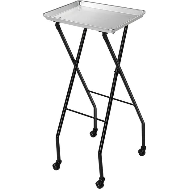 OmySalon Salon Tray on Wheels Folding Color Trays for Salon, Aluminium ...