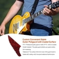 thumbnail image 3 of Injueey Golpeador de guitarra personalizado, superficie recubierta, práctico, buen sellado, protector de púas firme, placa de rasguño ajustable, Artesanía Rojo oscuro, 3 of 6