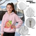 thumbnail image 6 of Pzuqiu Strawberry Hoodies for Kids Warm Fleece Children's Long Sleeve Sweatshirt Fashion Soft Fall Winter Clothes Versatile Lightness Practical Casual Clothes for Girls 4-5, 6 of 7