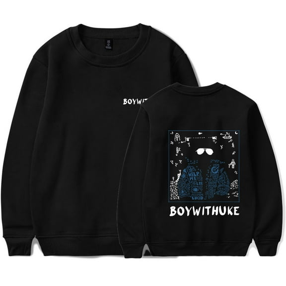 Boywithuke Merch Long Sleeve Crewneck Sweatshirt For Men/Women Unsiex Winter Fashion Hiphop Cosplay Streetwear