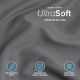 thumbnail image 4 of Bare Home Luxury Duvet Cover and Sham Set - Premium 1800 Collection - Ultra-Soft - Queen, Gray, 3-Pieces, 4 of 10