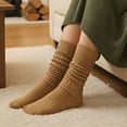 thumbnail image 6 of allydrew Knee High Slouchy Scrunch Socks for Women (Set of 3), Black Khaki Gray, 6 of 6