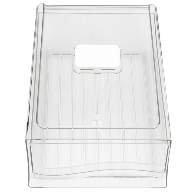 Fridge Containers, Pantry Containers Transparent Pantry Storage Bin Stackable Classification Storage Drawer Type Organizing Bins