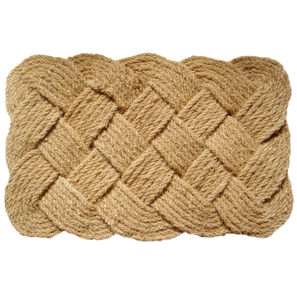 Entryways Large Knotical Handwoven Coconut Fiber Indoor Outdoor