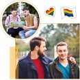 thumbnail image 5 of Juego de 30 prendedores de solapa con esmalte de arcoíris del orgullo: 15 prendedores de solapa con la bandera del orgullo LGBTQ del arcoíris + 15 prendedores con la bandera del orgullo LGBT, 5 of 5