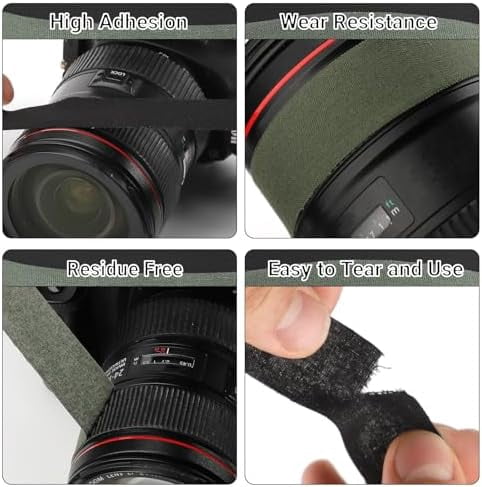 Goon Tape, 2 Roll 1 in x 21.8 yd Green/Black/Tan Strong Adhesive Camouflage Stealth Silencing Strips Camo Duct Wrap Tape Grip Stretch Bandage for Outdoor Sports Hunting Camping Protective