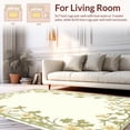 thumbnail image 2 of ODIKA 8' x 10' Machine Washable Non-Slip Area Rug, Art Nouveau Leaf High Traffic Rug, Ivory, 229505, 2 of 7