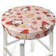 thumbnail image 3 of Balery Christmas Gnomes Santa Claus Fundas de asiento para taburete de bar redondo de tela de terciopelo ajustables que protegen de arañazos y manchas para sillas de 14 a 17 pulgadas.-13 inch, 3 of 7