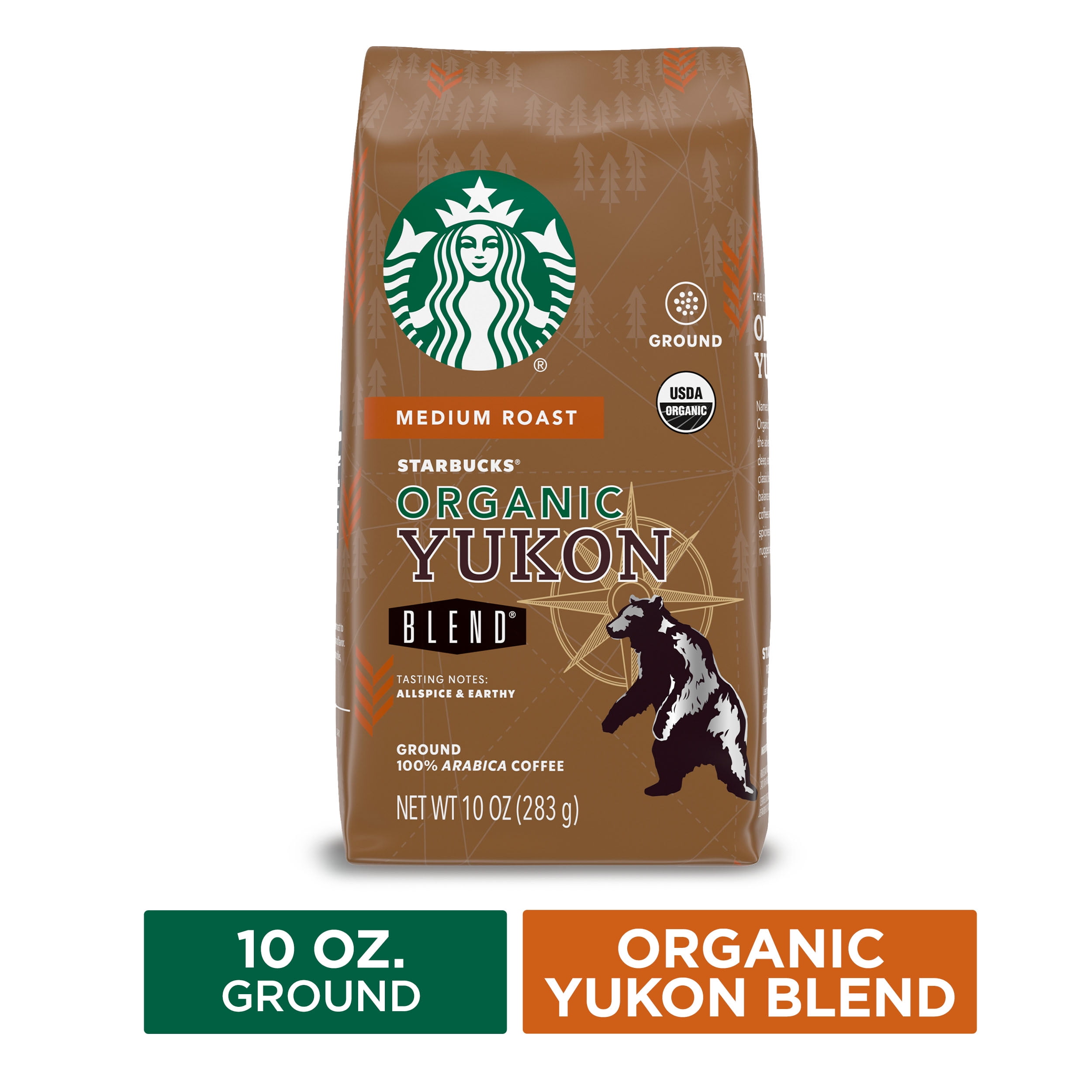 Starbucks Medium Roast Ground Coffee — Organic Yukon Blend