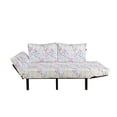 thumbnail image 2 of Bicycle Futon Couch, Colorful Pattern with Retro Bikes Simplistic Design on Plain Background Vintage Art, Daybed with Metal Frame Upholstered Sofa for Living Dorm, Loveseat, Multicolor, by Ambesonne, 2 of 4